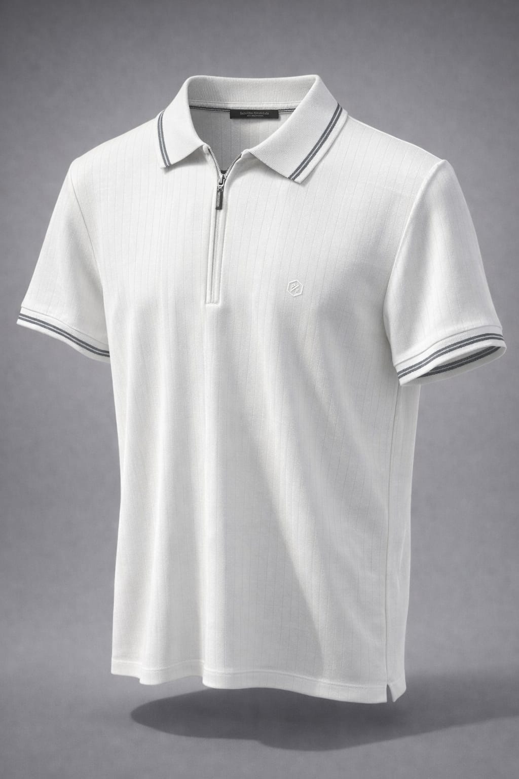 s4 polo yaka fermuarlı tişört yenı sezon beyaz