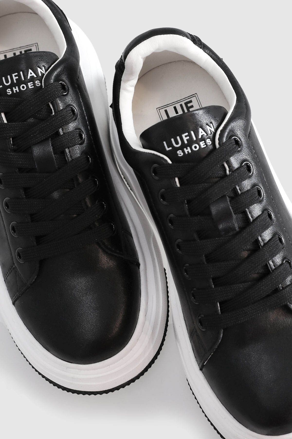 Lufian 121230017 Adel Unisex Sneaker Ayakkabı Beyaz Siyah