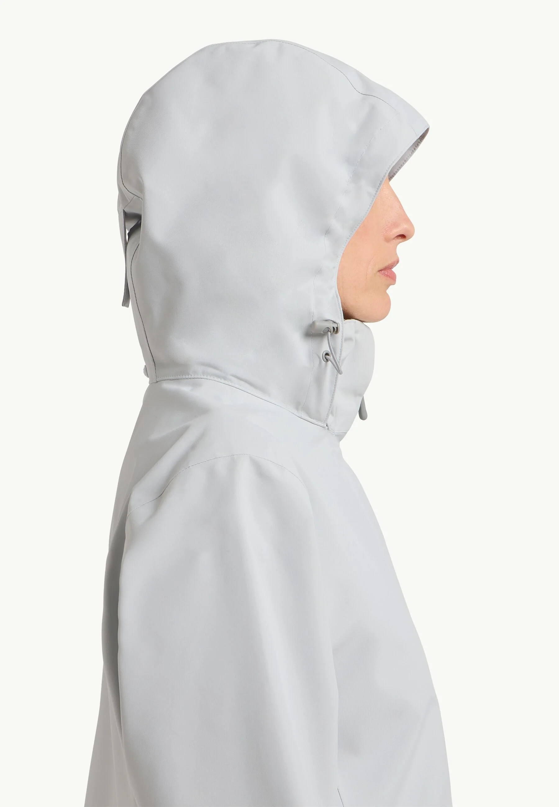 Jack Wolfskin Kadın Yağmurluk A63902_6709_A08 Gri̇