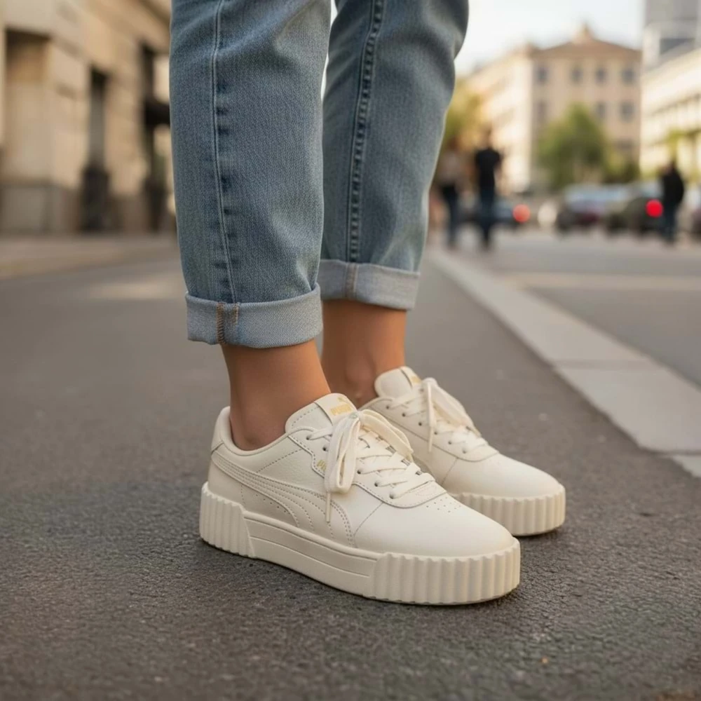 Puma Carina 3.0 TDP Kadın Günlük Spor Ayakkabı 40617650 -Bej Bej