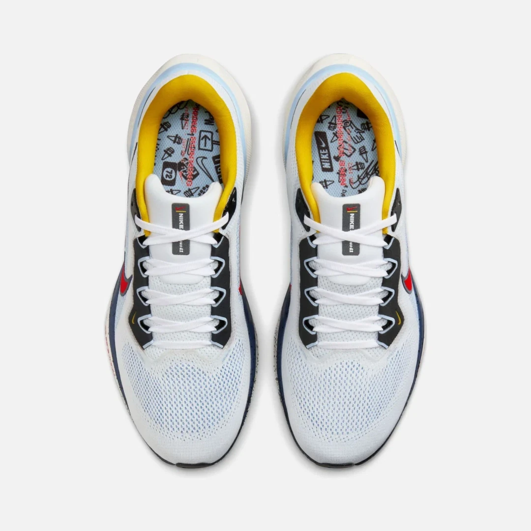 Beyaz Nike Air Zoom Pegasus 41 Road Running FW24 Erkek Spor Ayakkabı Ayakkabı Çok Renkli