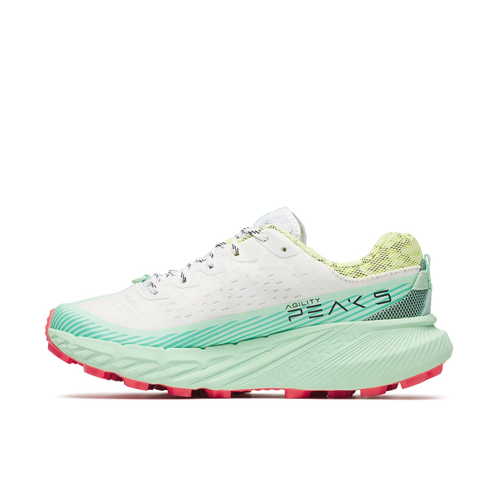 Merrell AGILITY PEAK 5 Beyaz Kadın Spor Ayakkabı J068384 Beyaz-Su Yeşili