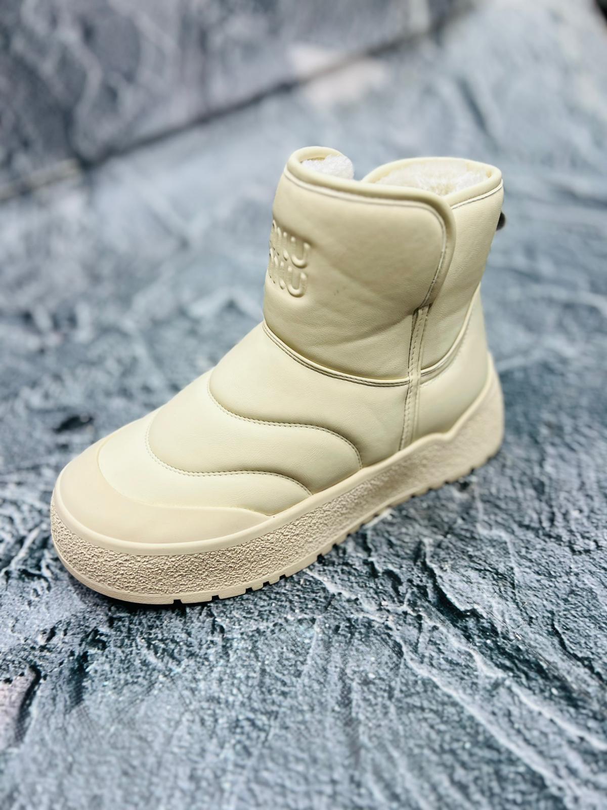 ewoll kadın kışlık kar botu 8052 krem