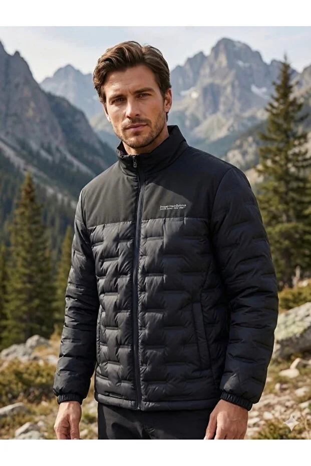 Dynamo Erkek Kaz Tüyü Mont-3364 Siyah Siyah