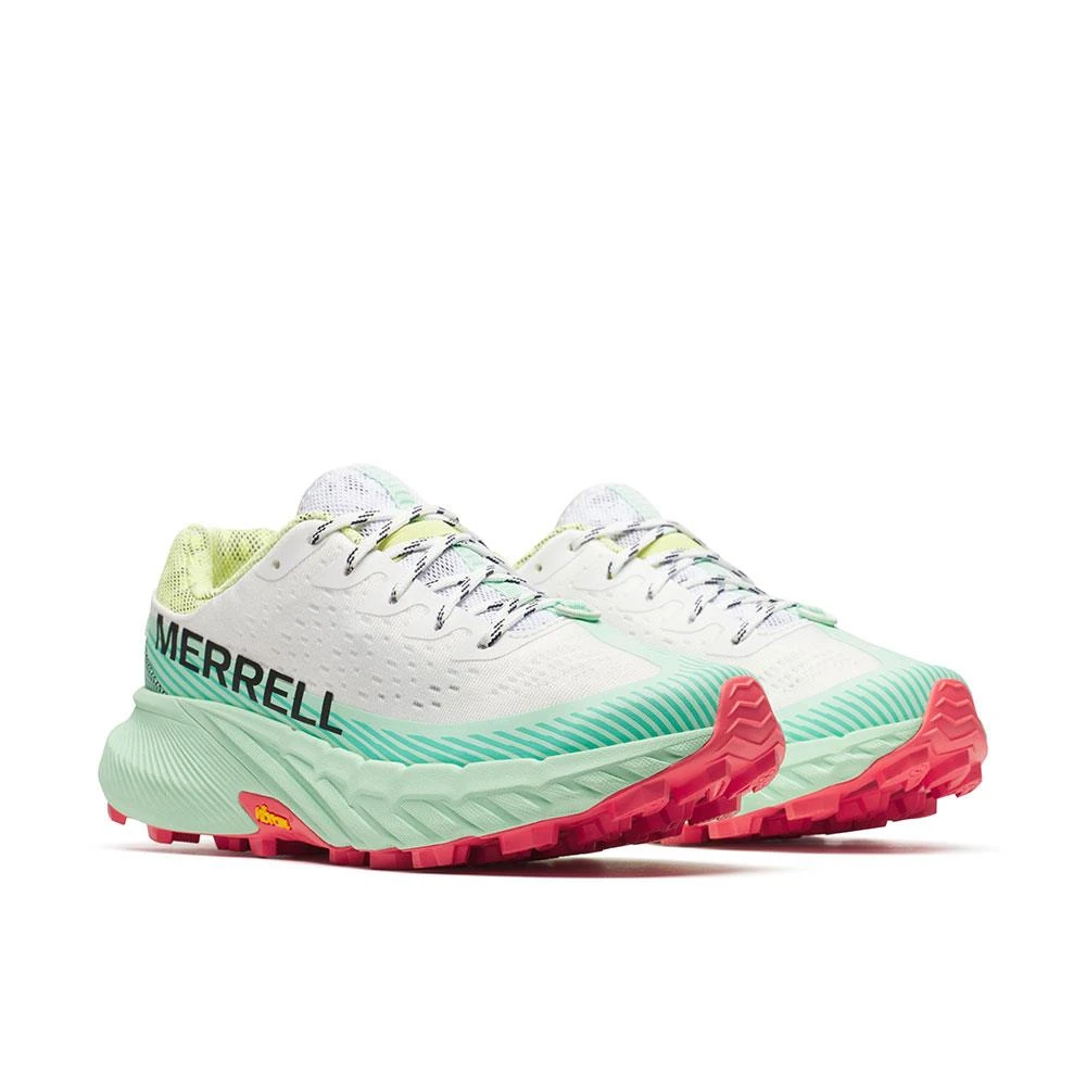 Merrell AGILITY PEAK 5 Beyaz Kadın Spor Ayakkabı J068384 Beyaz-Su Yeşili