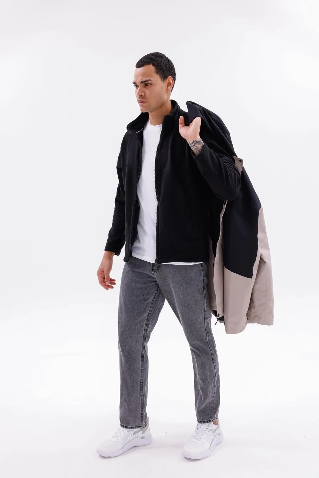 S4 TriCore 3N1 KIŞLIK SU GEÇİRMEZ POLARLI MONT siyah bej