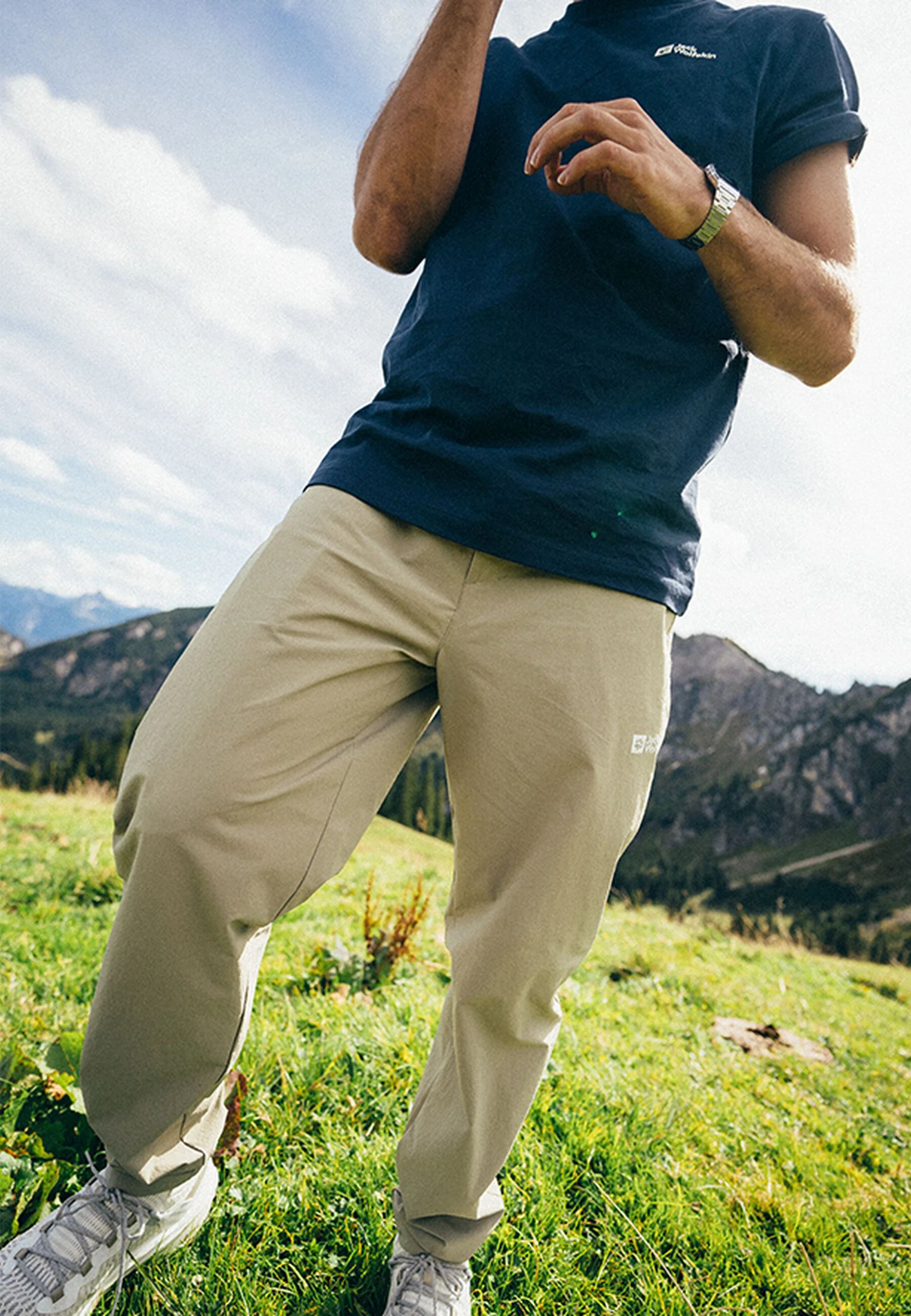 Jack Wolfskin A63924_4030_B28 Hikeout Pants M Taş