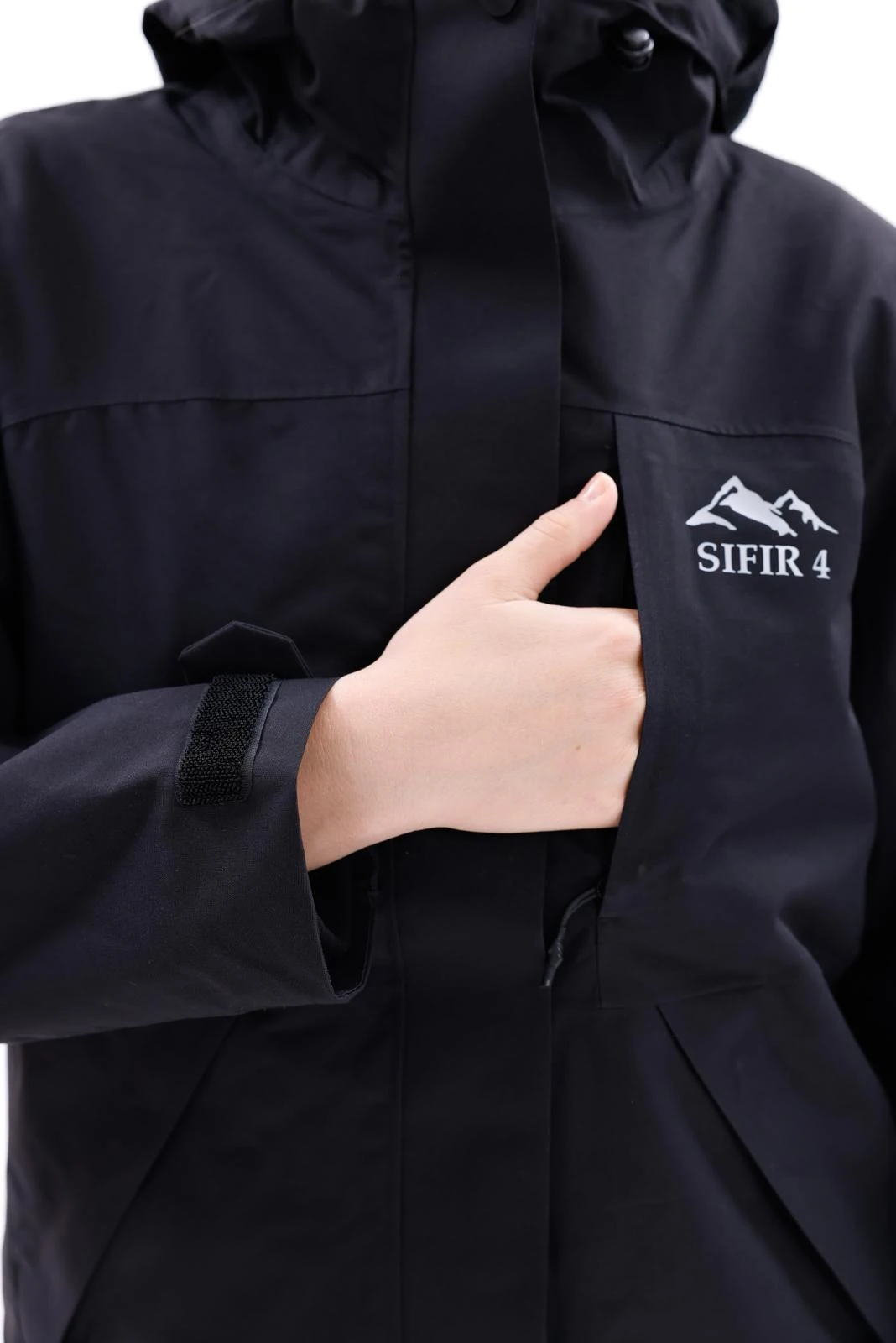 Sıfır4 ArcticPro 3in1 Kadın Mont Su geçirmez siyah Siyah