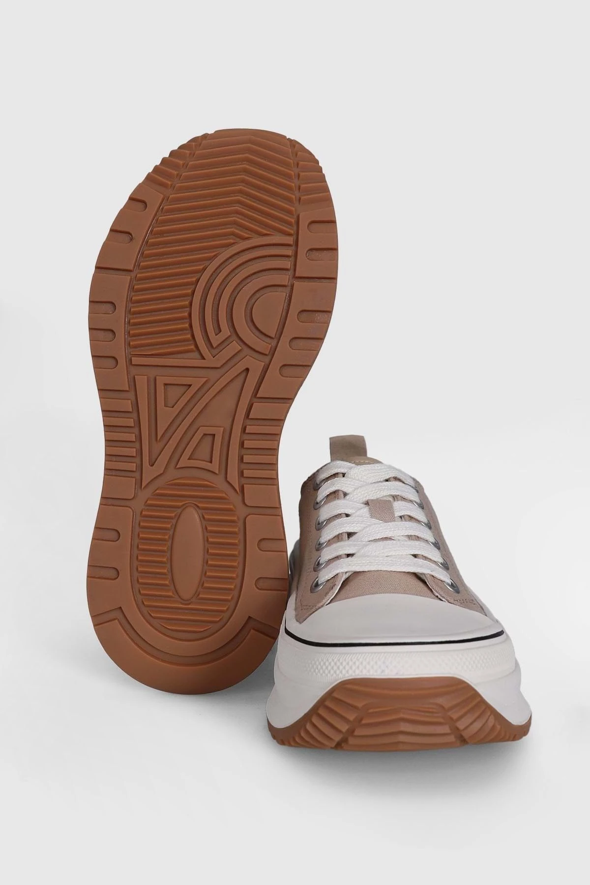 lufian 121230006 Shay Sneaker Unisex Deri Spor Ayakkabı Bej Bej