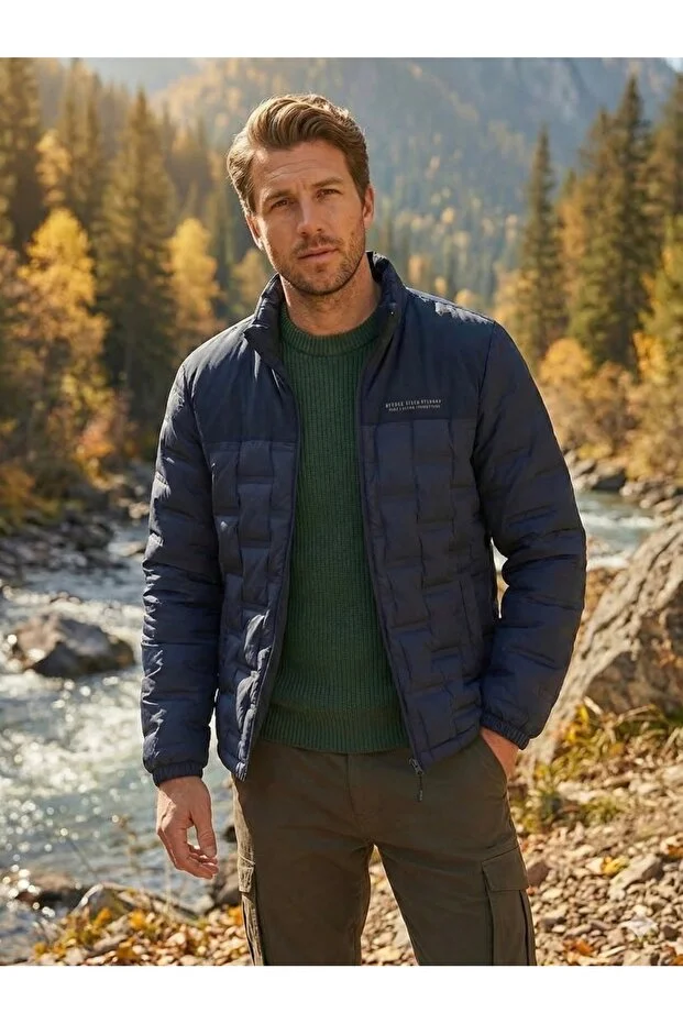 Dynamo Erkek Kaz Tüyü Mont-3364 Lacivert Lacivert