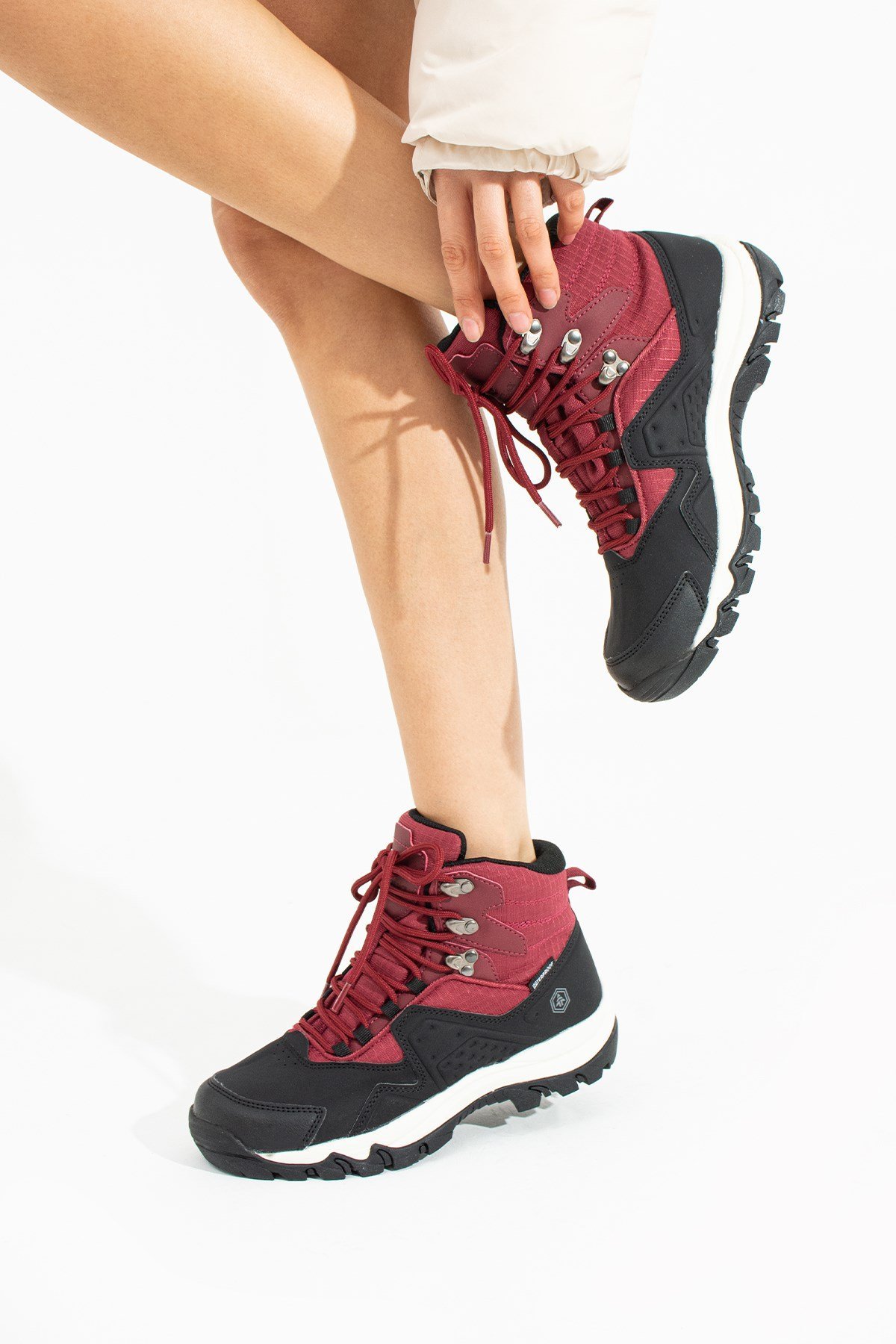 Hammer Jack Vader Su Geçirmez Siyah Bordo Outdoor Kadın Bot  10123174-Z-5074 Bordo