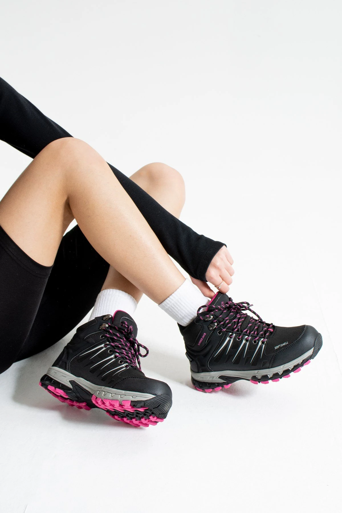 Hammer Jack Siyah Outdoor su geçirmez Unısex Bot 102 19900-G siyah-fusya