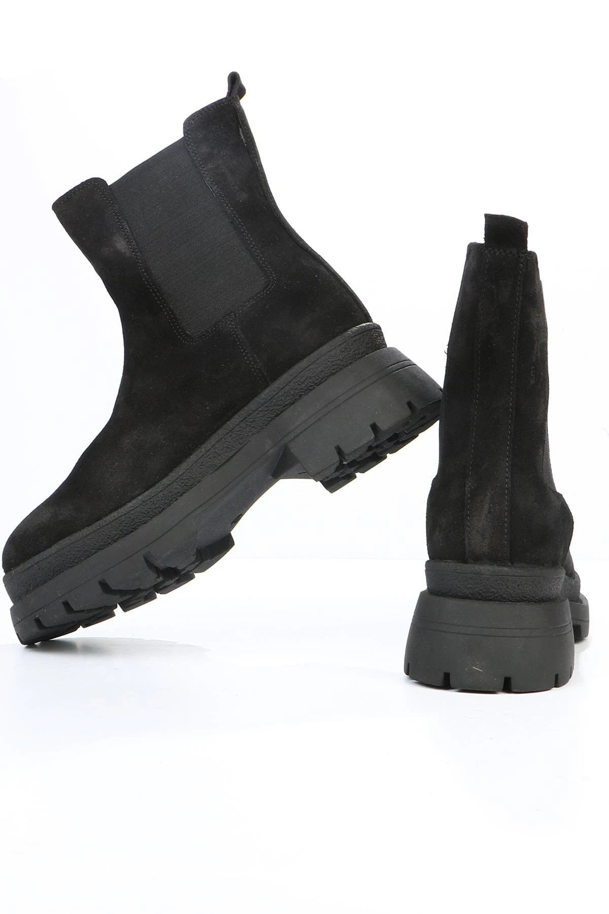 Hammer Jack Cristina Siyah Hakiki Deri Outdoor Kadın Bot 102239-z Siyah