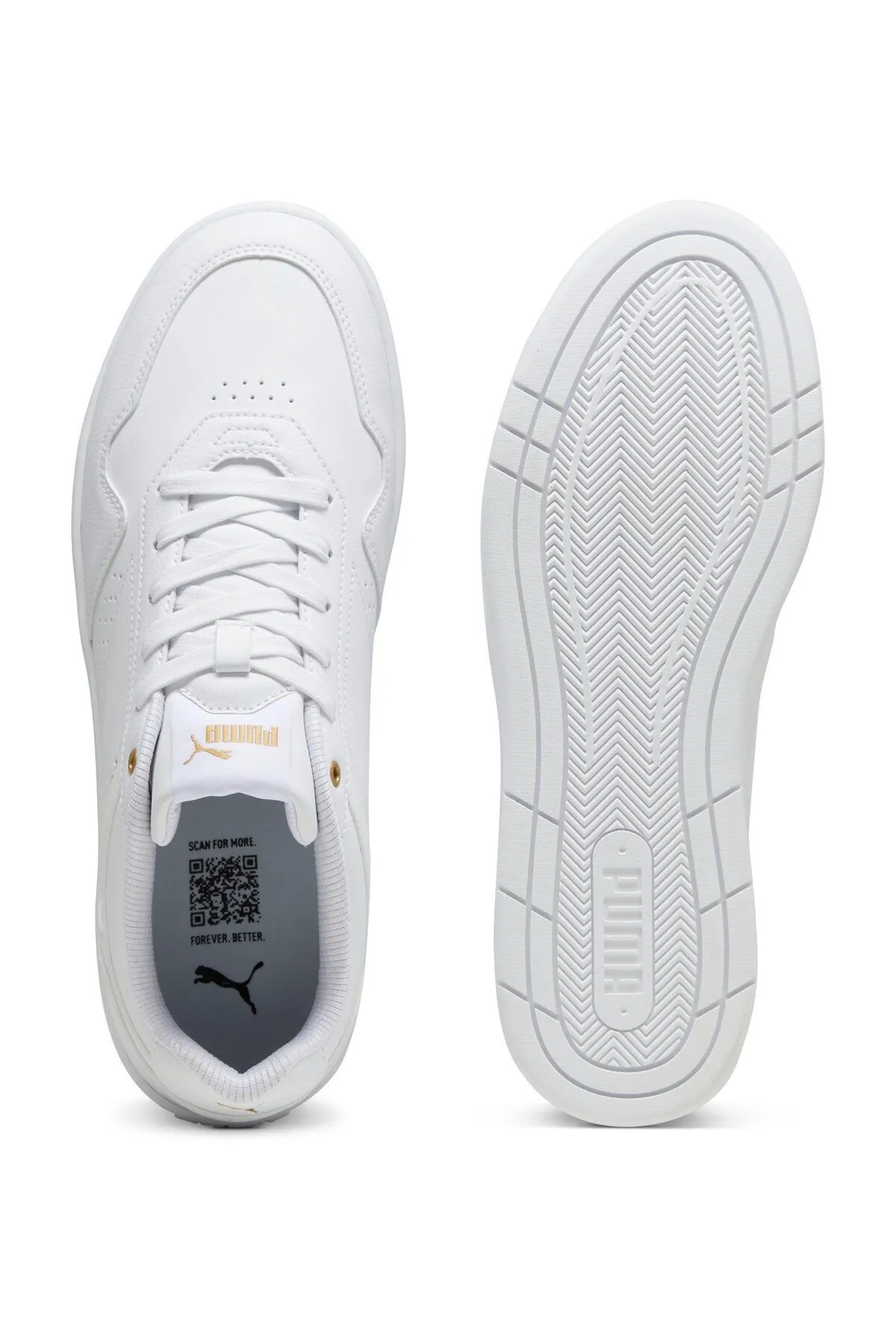 Puma Court Classic Beyaz-Gold Sneaker 39501801 mint