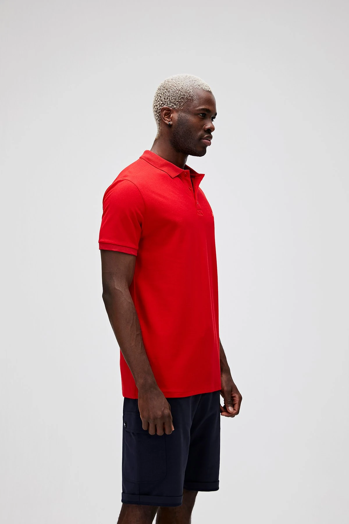 Stark Crimson Red Kırmızı Polo Yaka Erkek T-Shirt Kırmızı