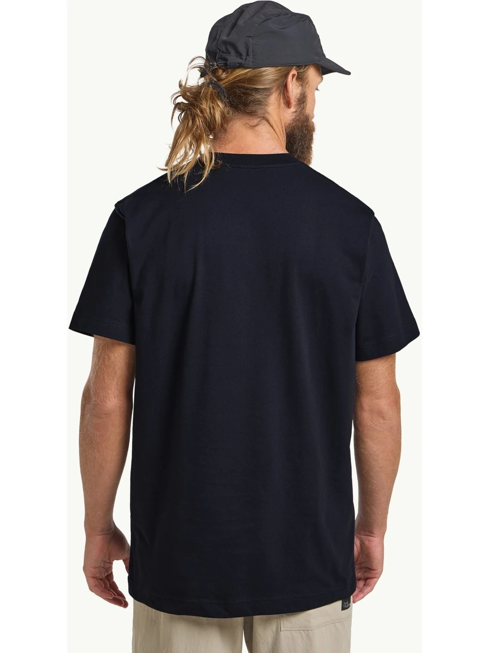 Jack Wolfskin Brand T Erkek Tshirt A64116TR Siyah