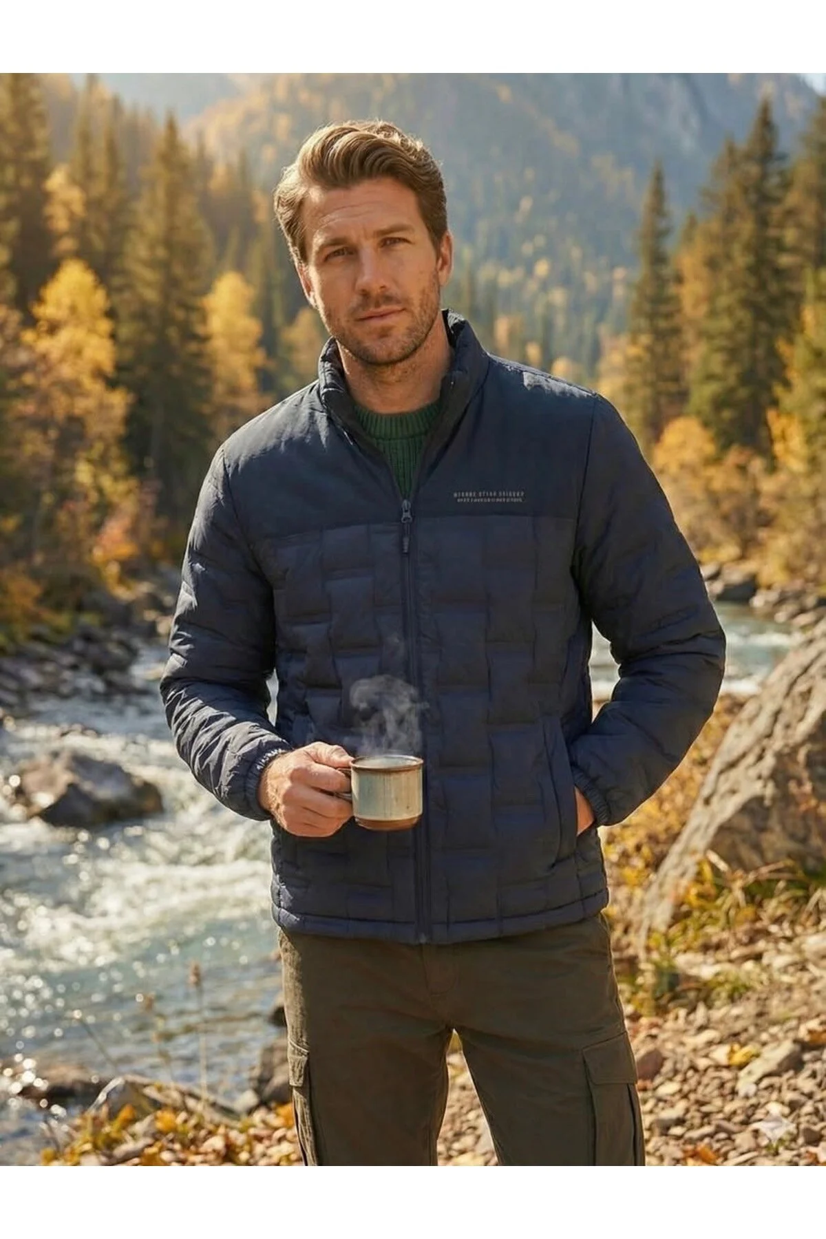 Dynamo Erkek Kaz Tüyü Mont-3364 Lacivert Lacivert