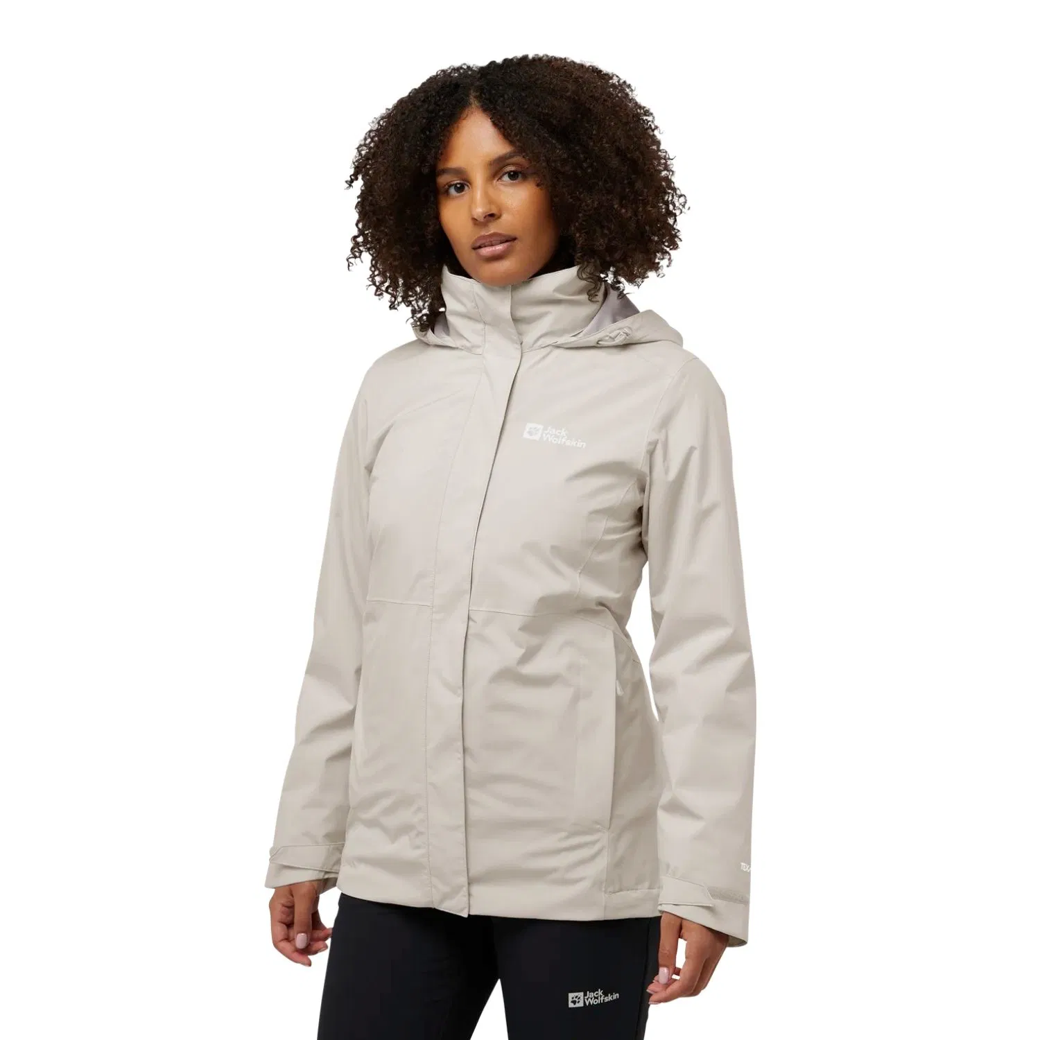 Jack Wolfskin Rotwand 3in1 Kadın Bej Outdoor Ceketi - Kemik