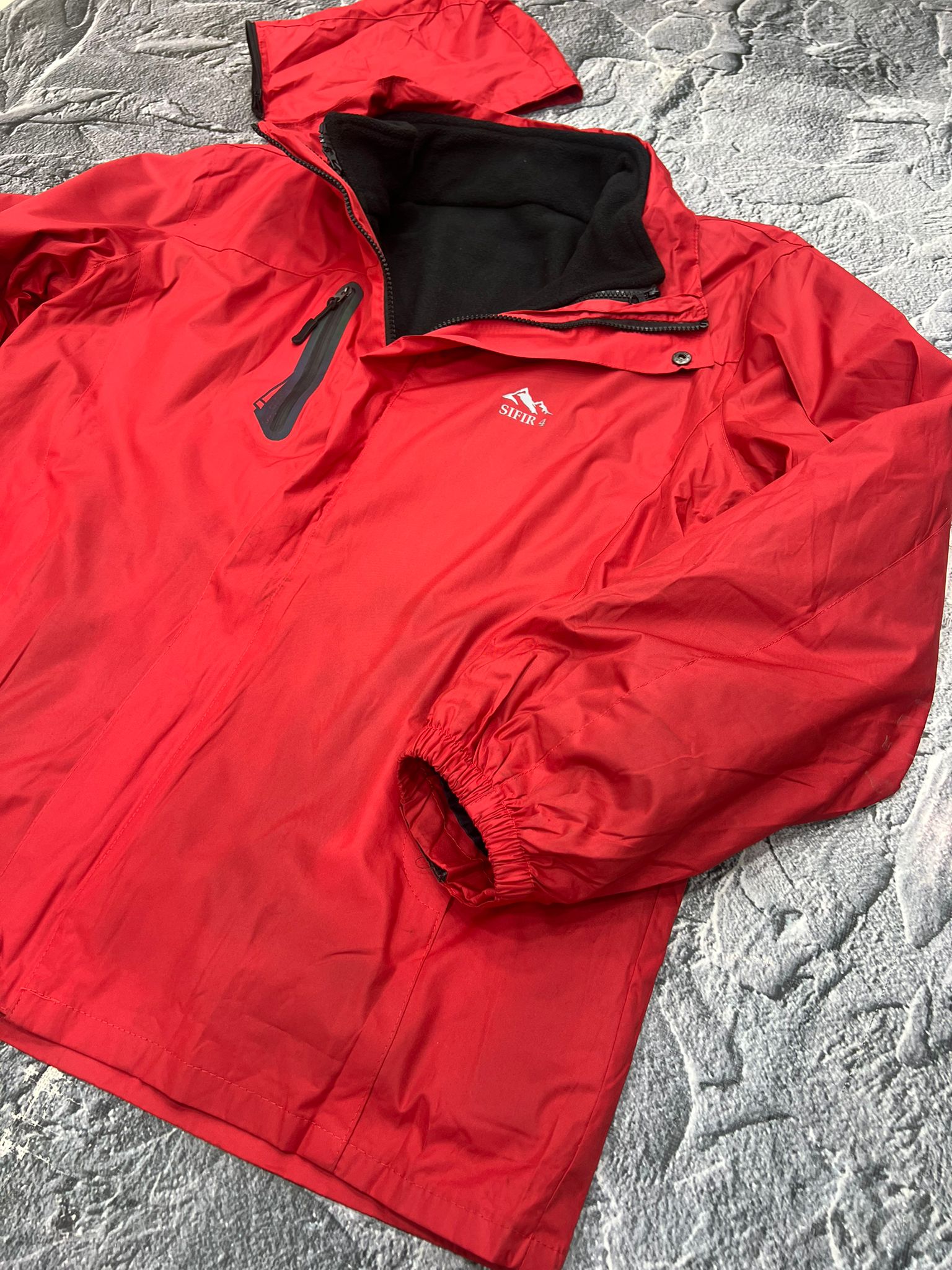 s4 mont ve yagmurluk 3n1 su yagmur geçirmez Kırmızı
