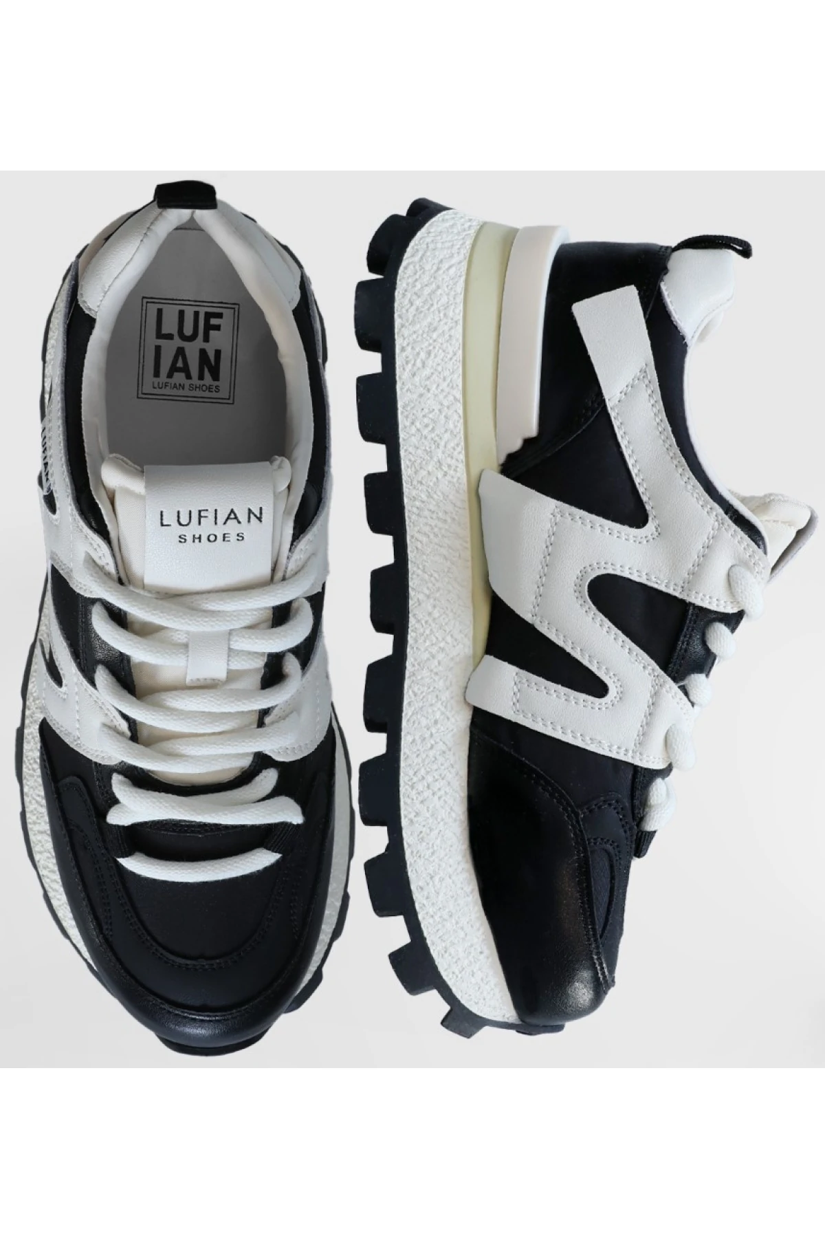 Emily Kadın Sneaker Ayakkabı Beyaz 121230019 Siyah