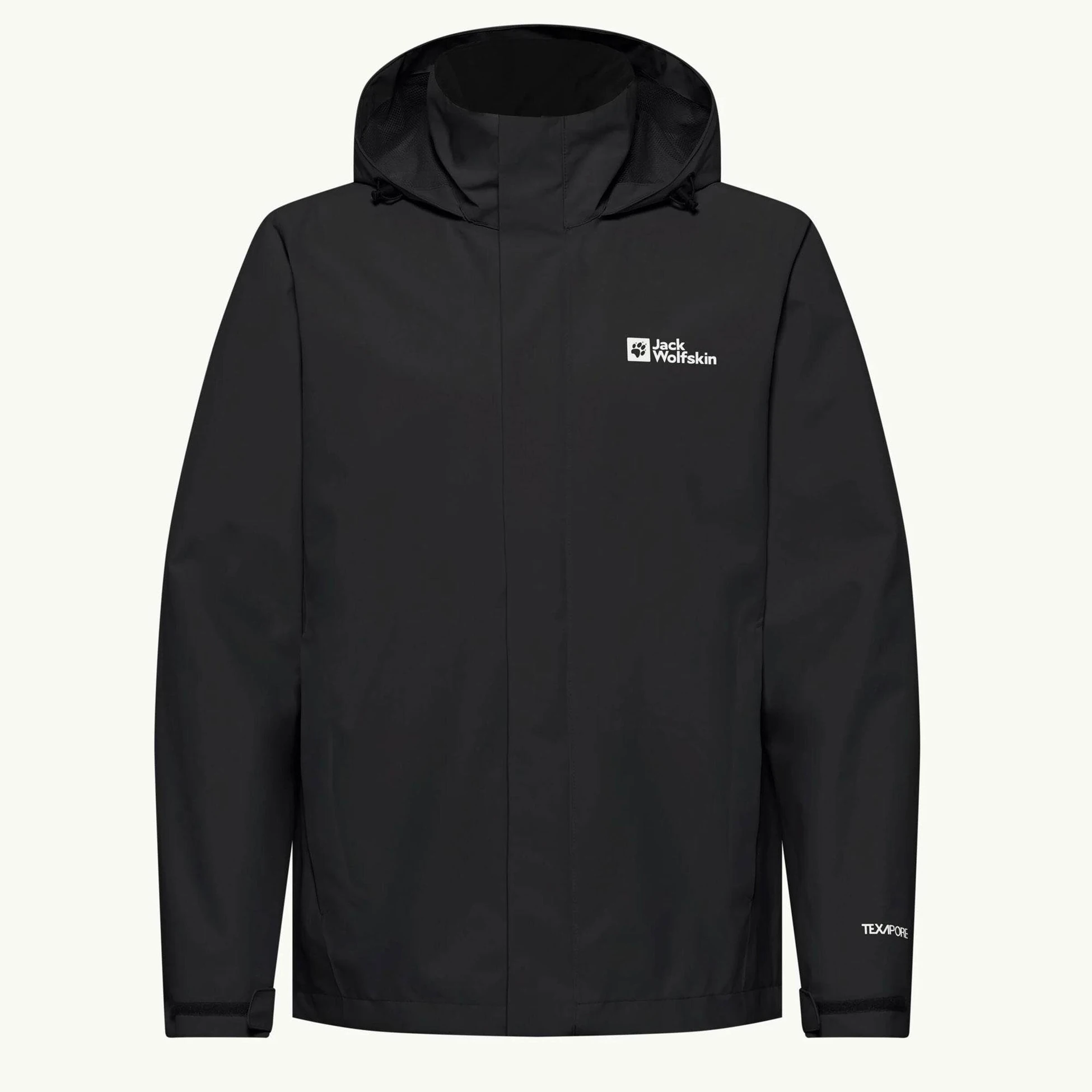Jack Wolfskn Erkek Yagmurluk A63903600A12 siyah Siyah