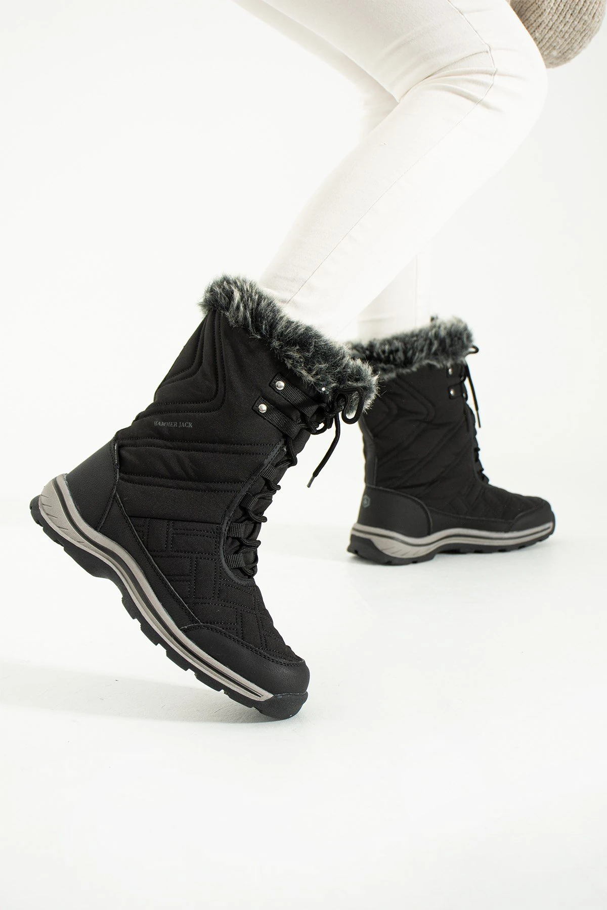 Hammer Jack Usoa Su Geçirmez Siyah Outdoor Kadın Bot 10120109-G-1010 mint