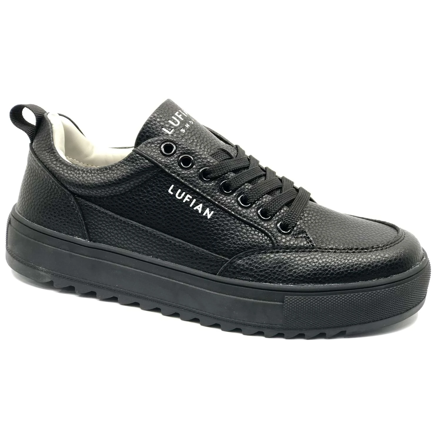 Lufian 112230228 Phılıp Sneaker Erkek Deri Ayakkabı Siyah