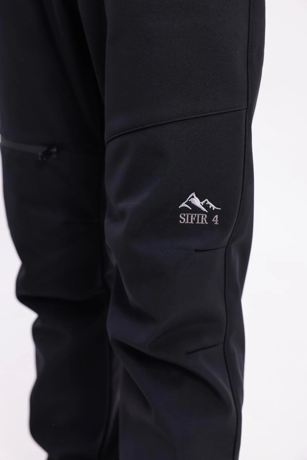 SIFIR4 İçi Polarlı Su Geçirmez Outdoor Kış Pantolonu siyah Siyah