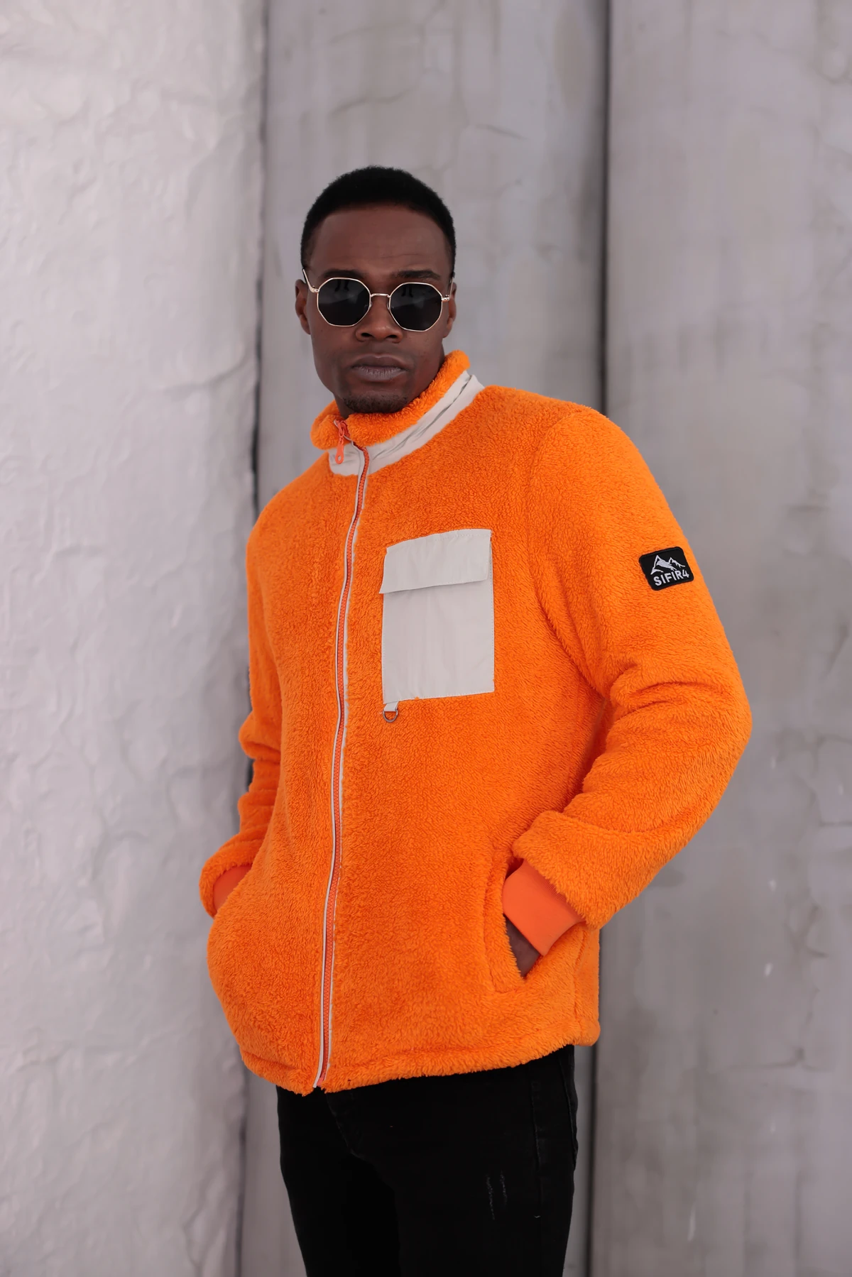 Sıfır4 AlpineSoft Peluş polar unisex turuncu