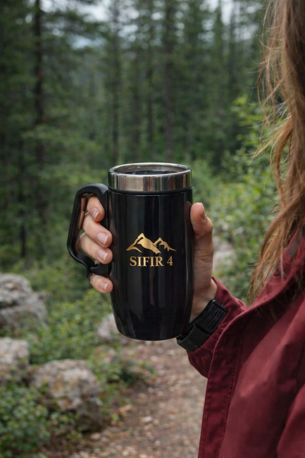 Sıfır4 Termos Siyah