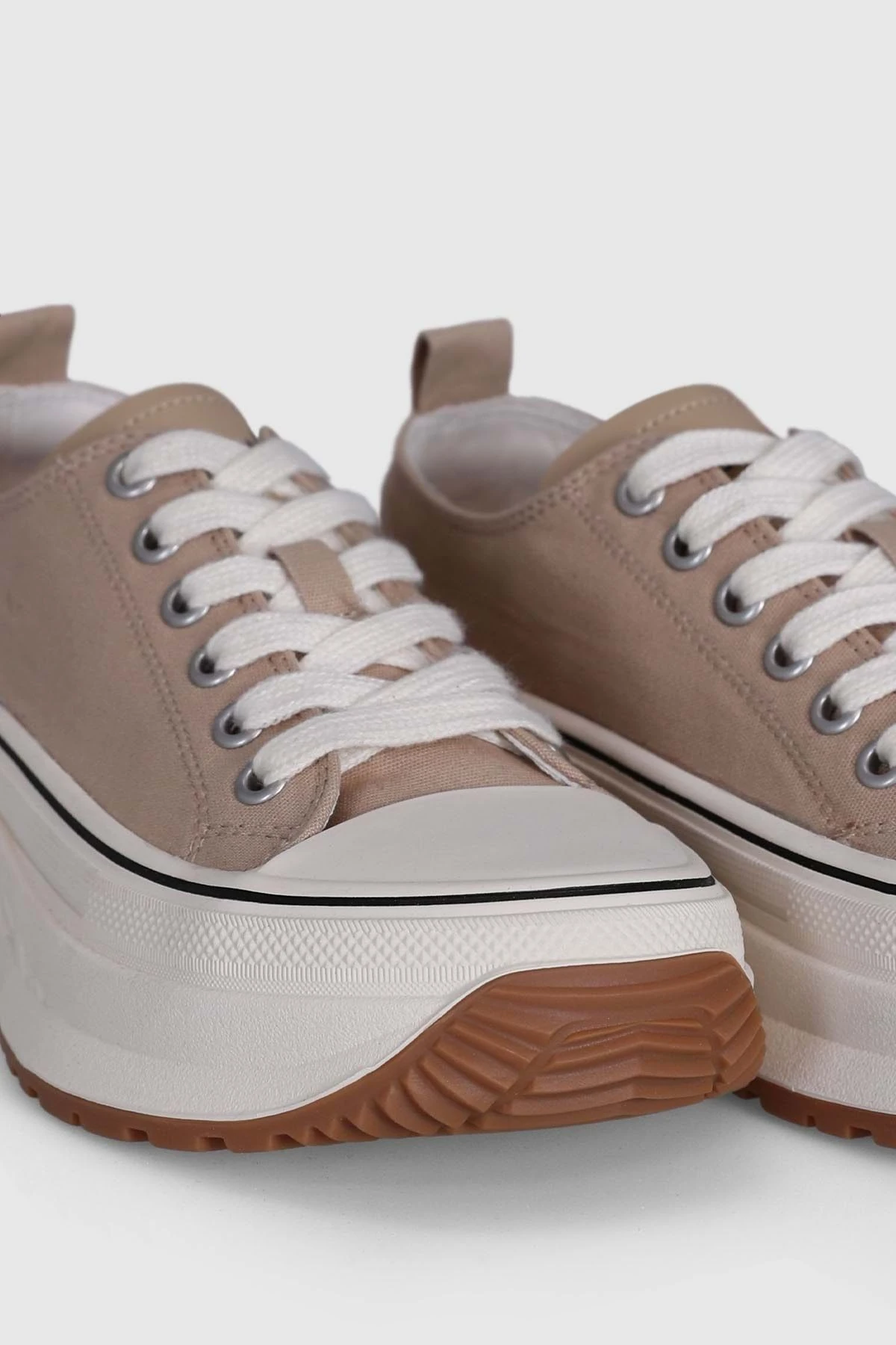 lufian 121230006 Shay Sneaker Unisex Deri Spor Ayakkabı Bej Bej