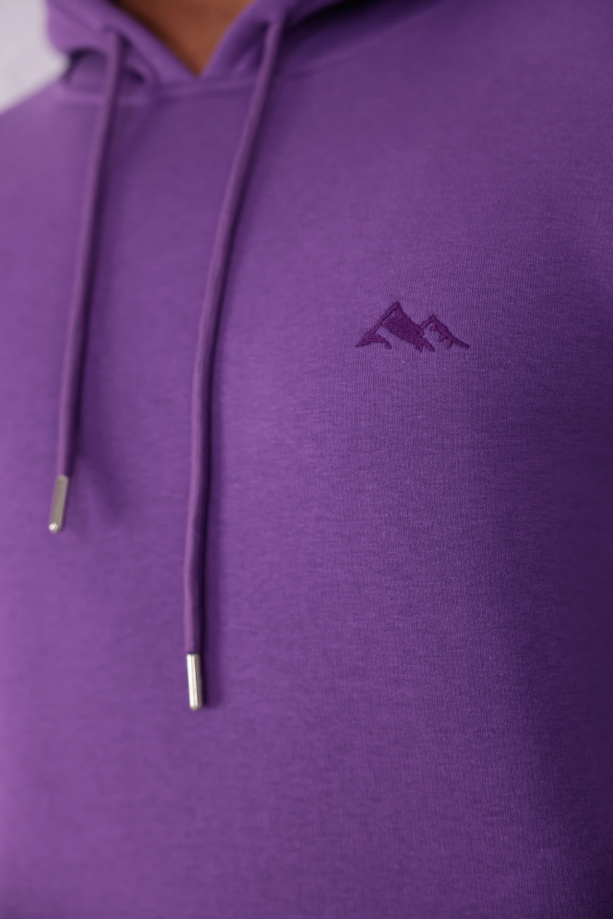 SIFIR4 3 İplik Şardonlu Kapüşonlu Sweatshirt Mor mor