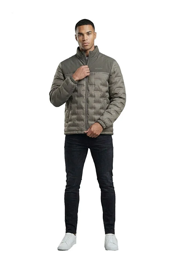 Dynamo Erkek Kaz Tüyü Mont-3364 gri Gri̇