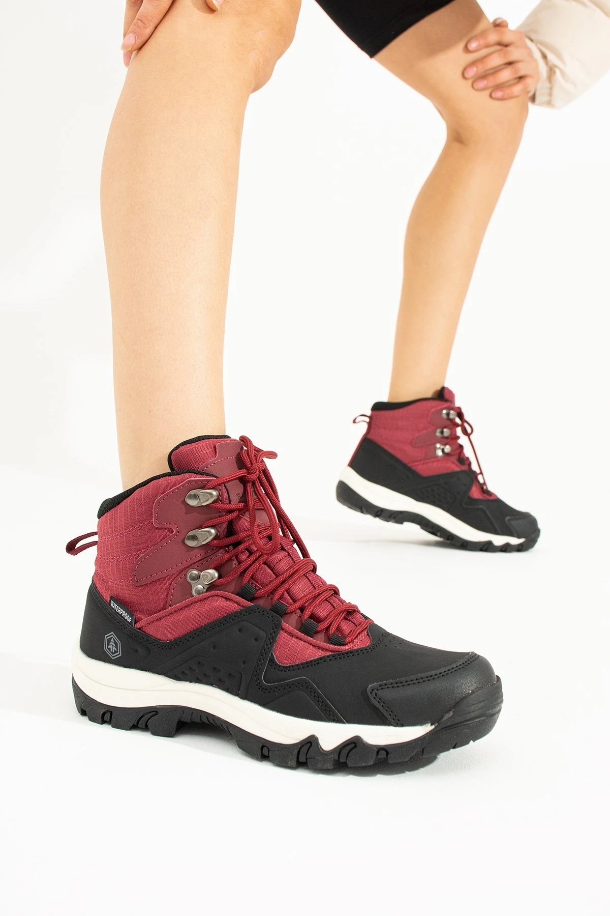 Hammer Jack Vader Su Geçirmez Siyah Bordo Outdoor Kadın Bot  10123174-Z-5074 Bordo