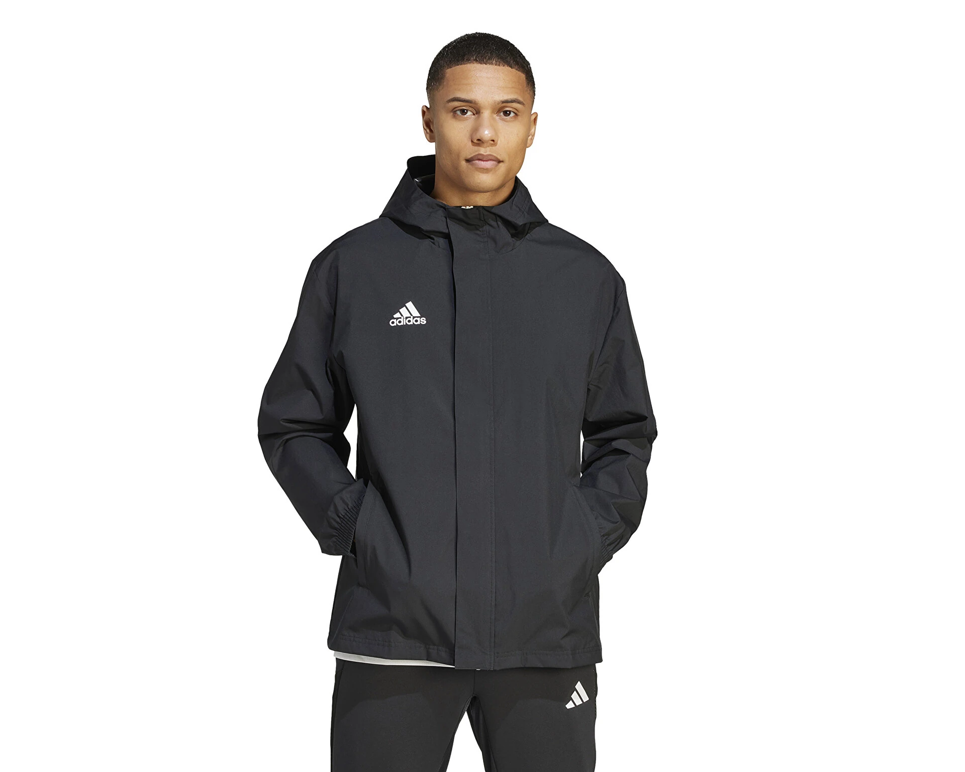 Adidas Antrenman ürünleri Antrenman Yağmurluk ENT22 AW JKT IK4010 Siyah