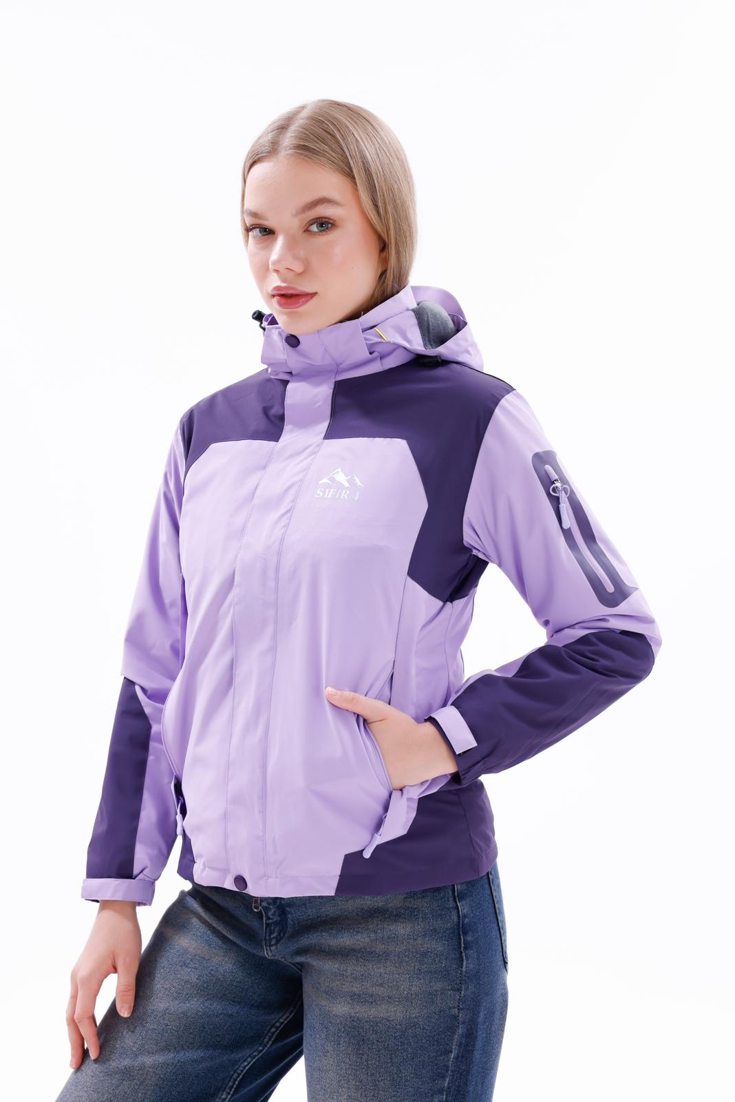 Sıfır4 ArcticPro 3in1 Kadın  Mont Su geçirmez mor