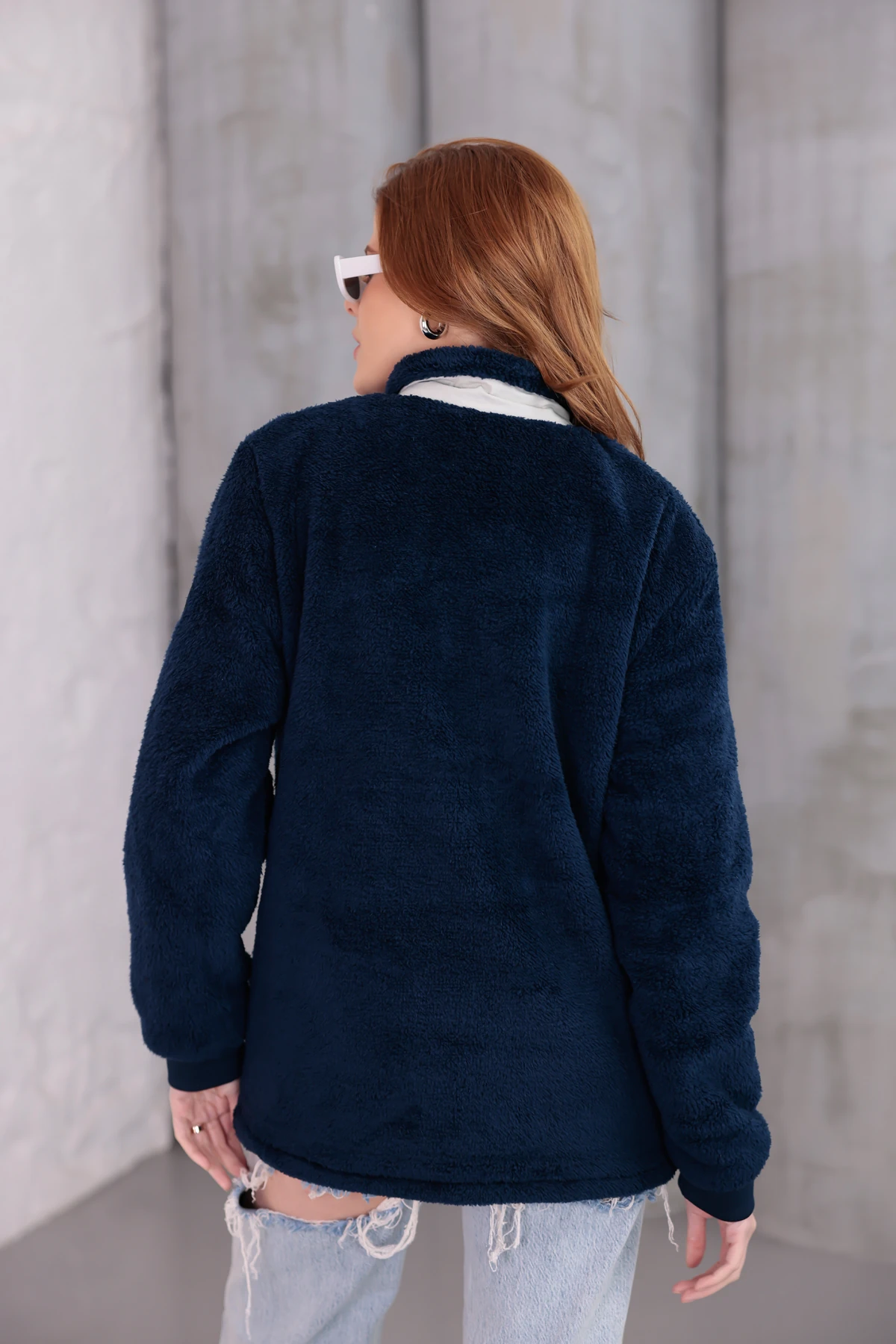 Sıfır4 AlpineSoft Peluş polar Kadın Lacivert Lacivert