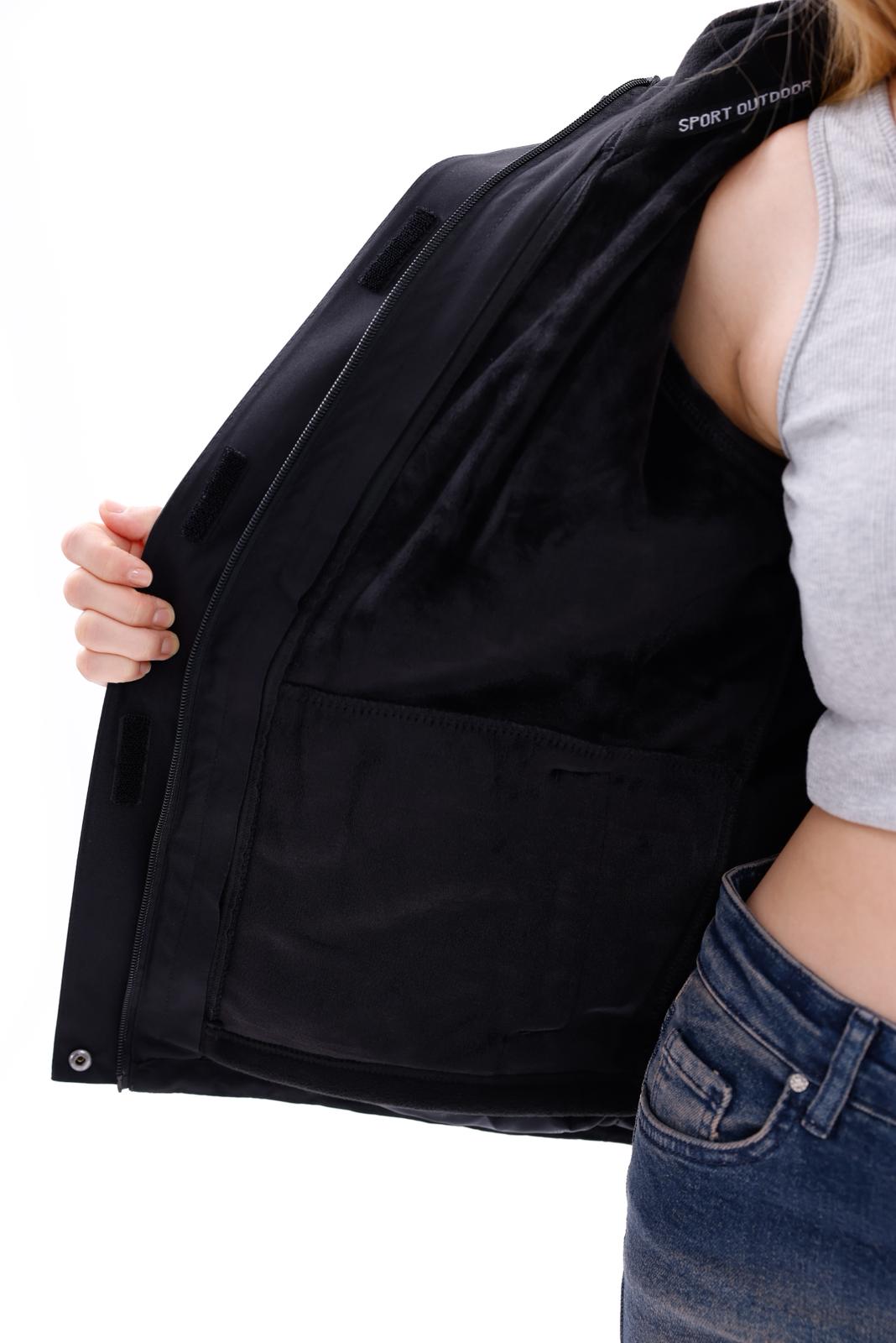 Sıfır4 ArcticPro 3in1 Kadın  Mont Su geçirmez siyah Siyah