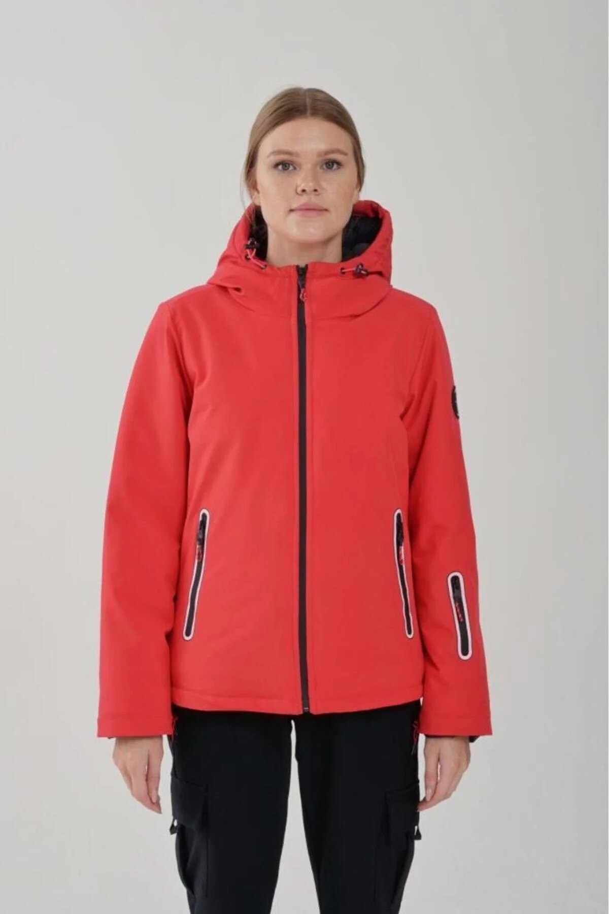 Exuma 2421001 Kırmızı Kadın Kayak Montu