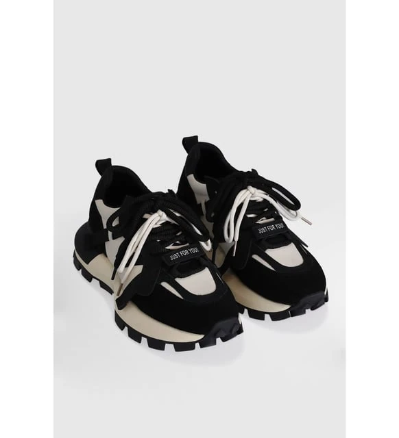 Lufian Yoko Kadın Sneaker Ayakkabı (Siyah) 121230049 Siyah