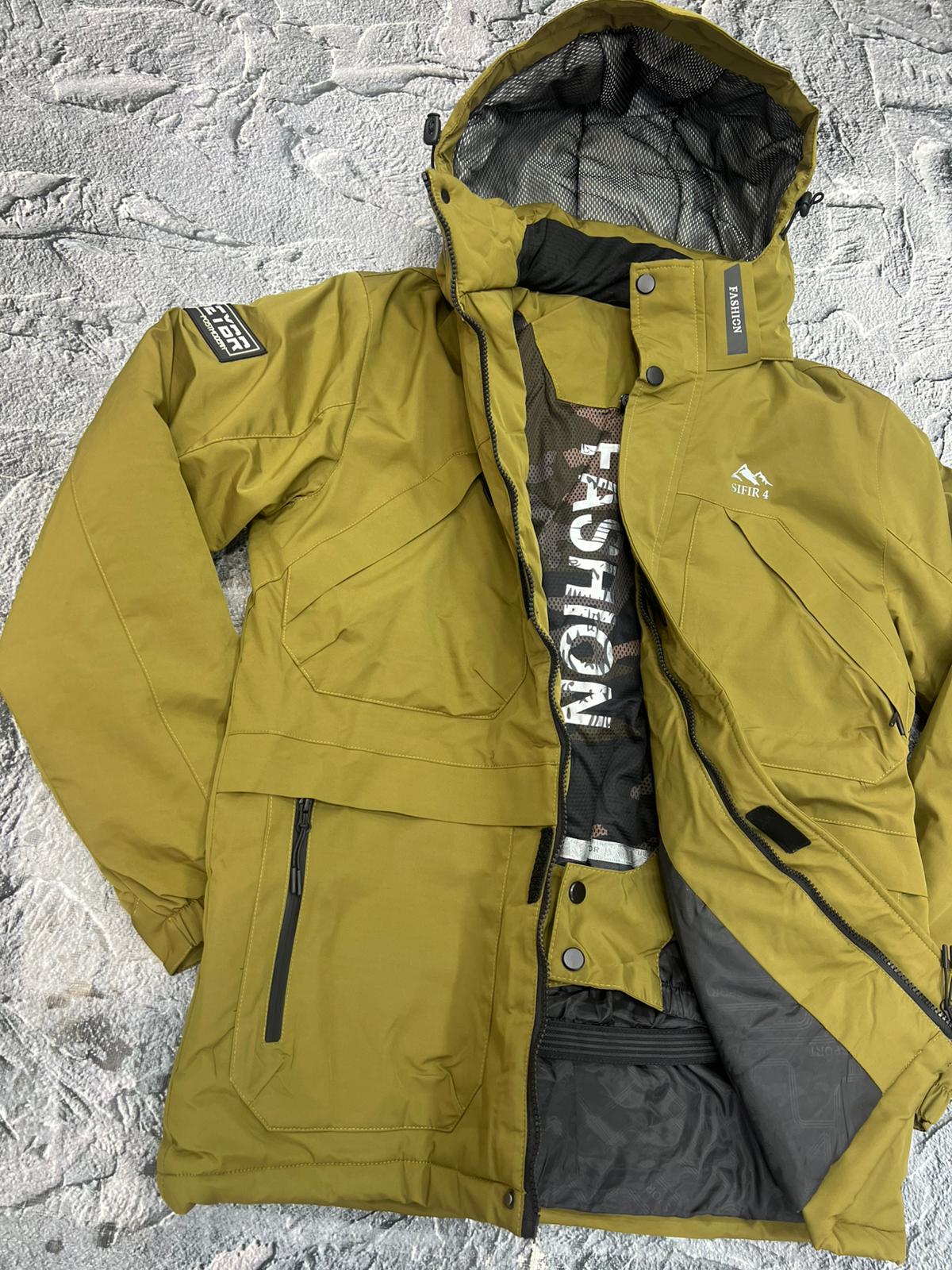 Kar montu sıfır4 su rüzgar yağmur geçirmez  -30 'a kadar dayanklı Hardal