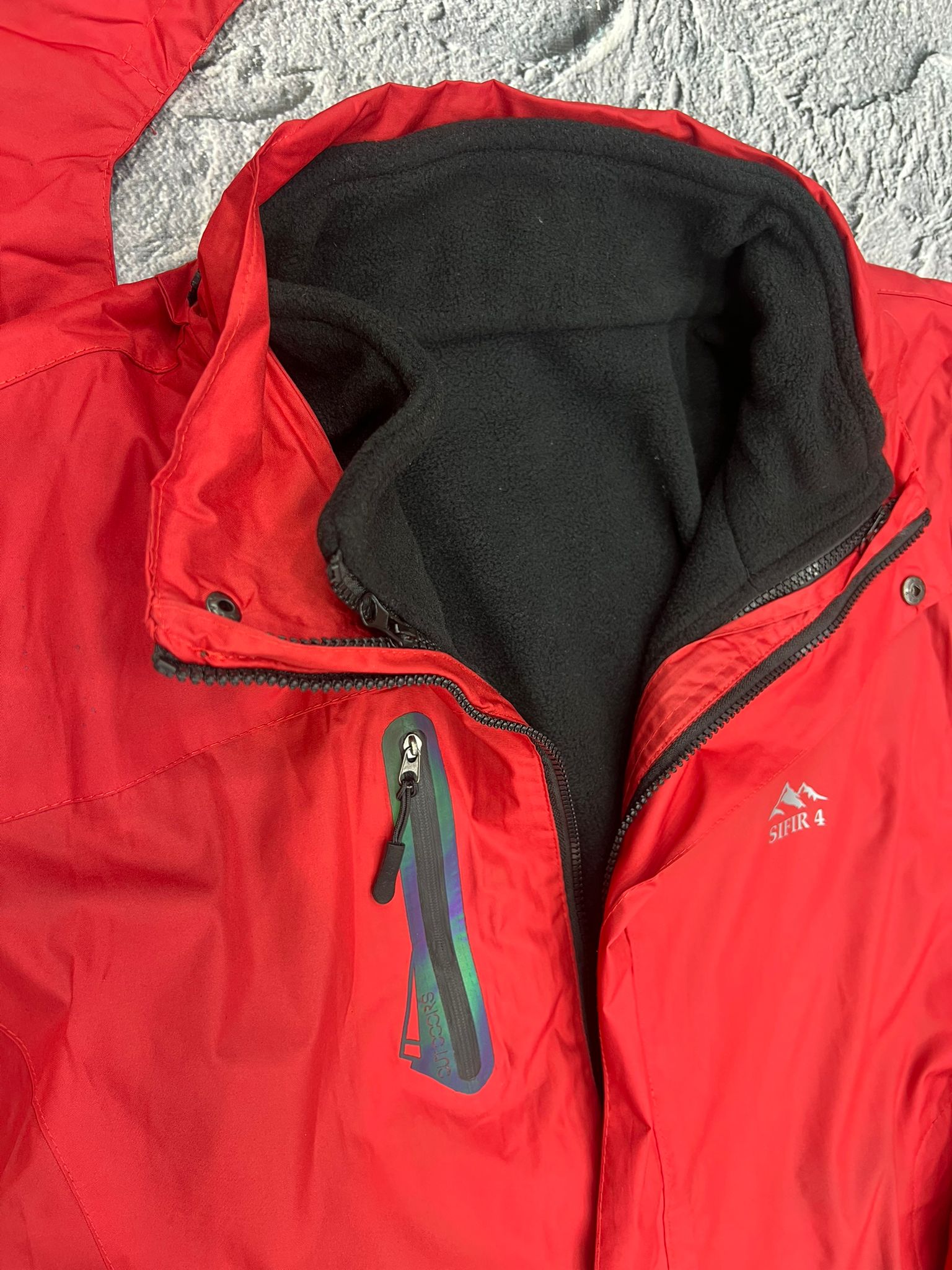 s4 mont ve yagmurluk 3n1 su yagmur geçirmez Kırmızı