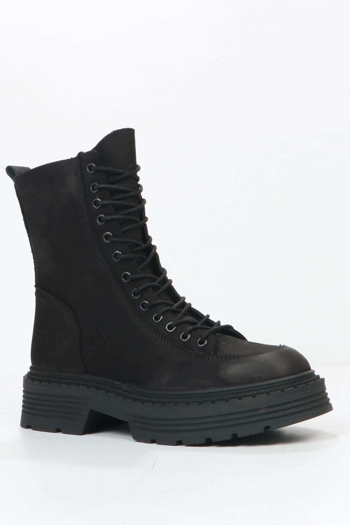 Hammer Jack Loberia Hakiki Deri Siyah Torje Kadın Bot siyah-torje