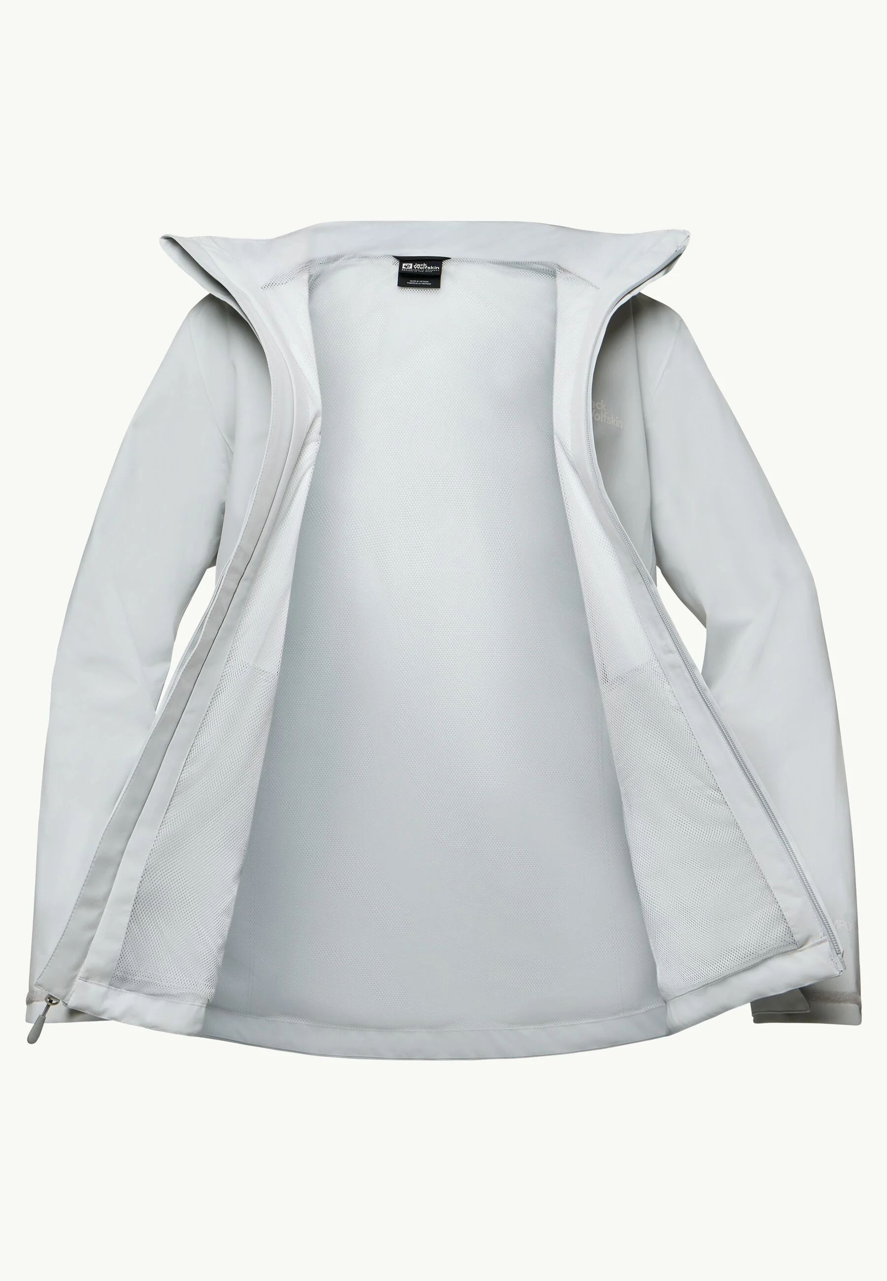 Jack Wolfskin Kadın Yağmurluk A63902_6709_A08 Gri̇