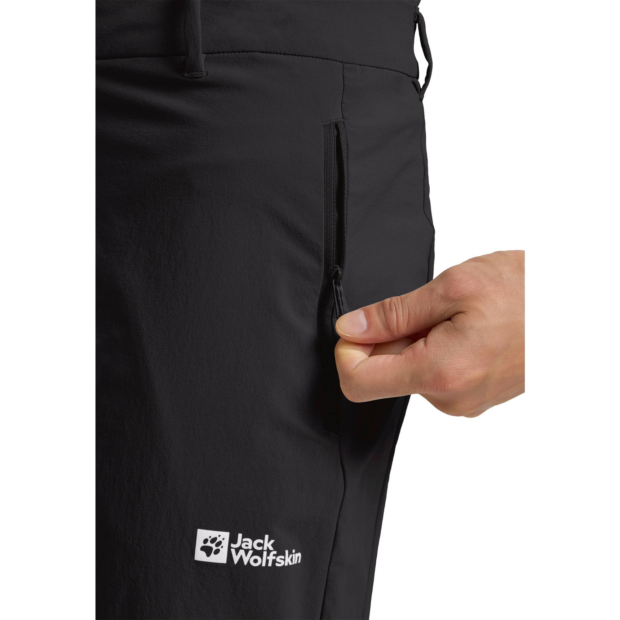 Jack Wolfskin HIKEOUT - Wanderhose Herren - black A63924_600_B25 Siyah