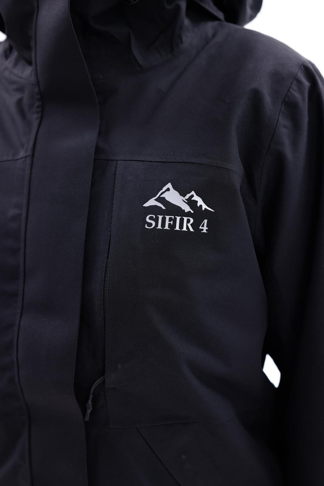 Sıfır4 ArcticPro 3in1 Kadın Mont Su geçirmez siyah Siyah