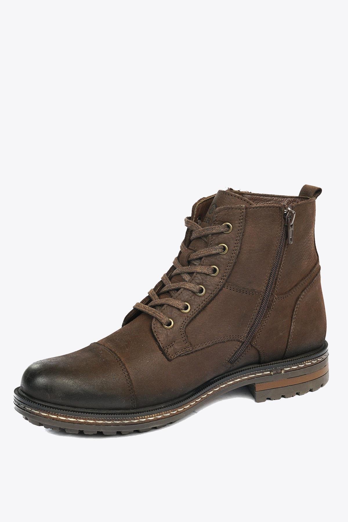 Hammer Jack Hakiki Deri Kahve Nubuk Outdoor Erkek Bot 10217400-M Kahverengi