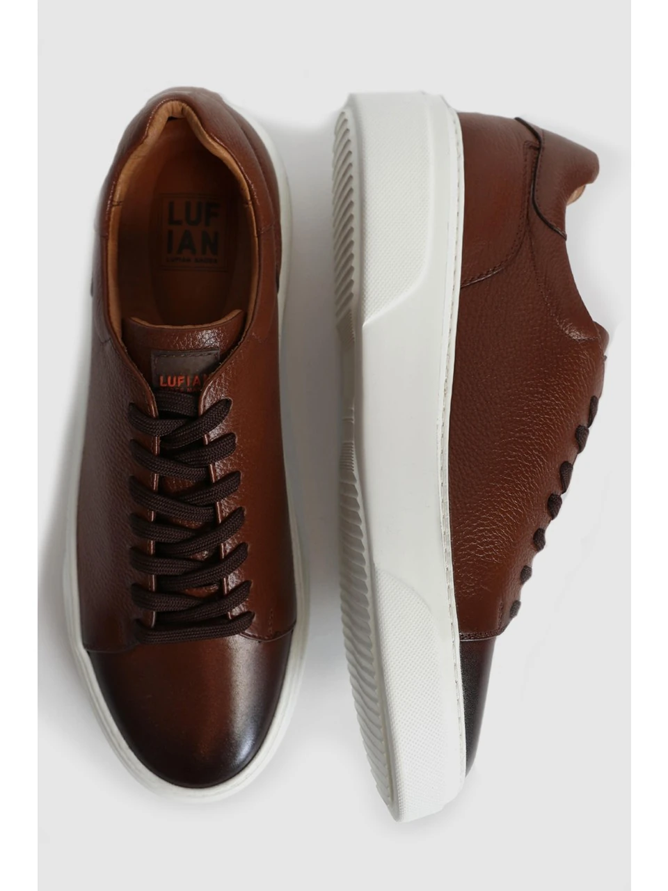 Lufian tommy Erkek Deri Sneaker Ayakkabı 111230280 Kahverengi